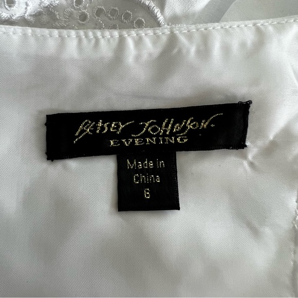 Vintage Betsey Johnson Runway Tiered Eyelet Cotton Lace Dress - Picture 14 of 17